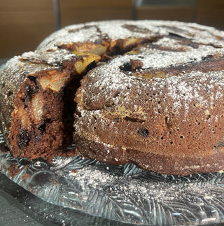 Torta pere cioccolato e nocciole